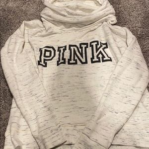 Pink Cowl Neck Sweatshirt